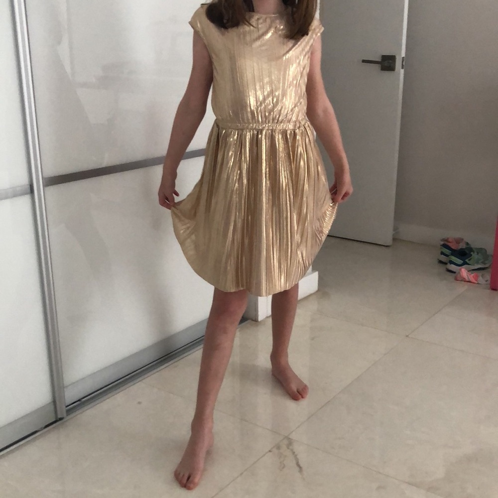Like new j crew gold dress